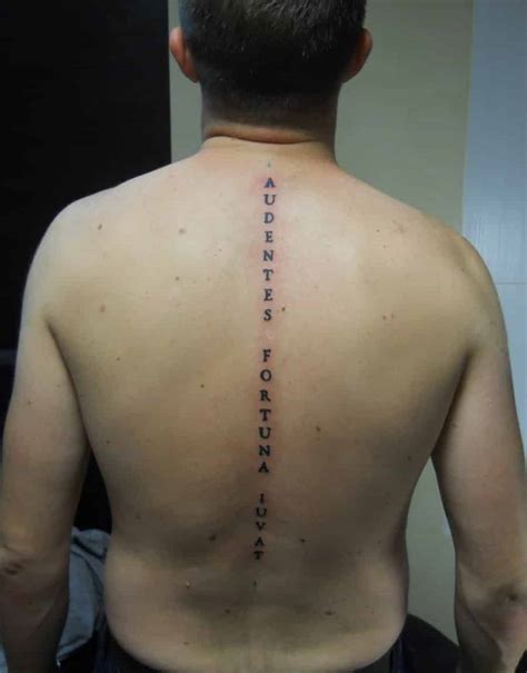 spine tattoos for men